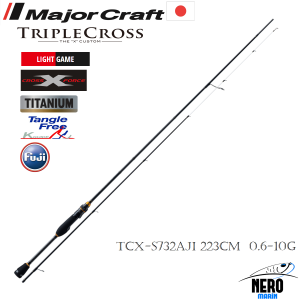 MC New Triple Cross TCX-S732AJI LRF Aji Kamış Solid Uç 223cm 0.6-10g