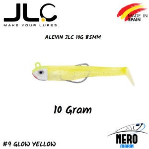 JLC Alevin Silikon Balık 10gr. Kafa 85mm Vücut #9 Glow Yellow