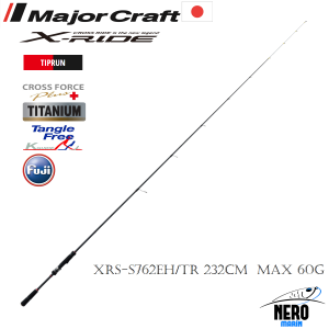 MC X-Ride XRS-S762EH/TR Tiprun Sübye Kamış Spinning Model 2 Eşit Parça  232cm  Max 60g