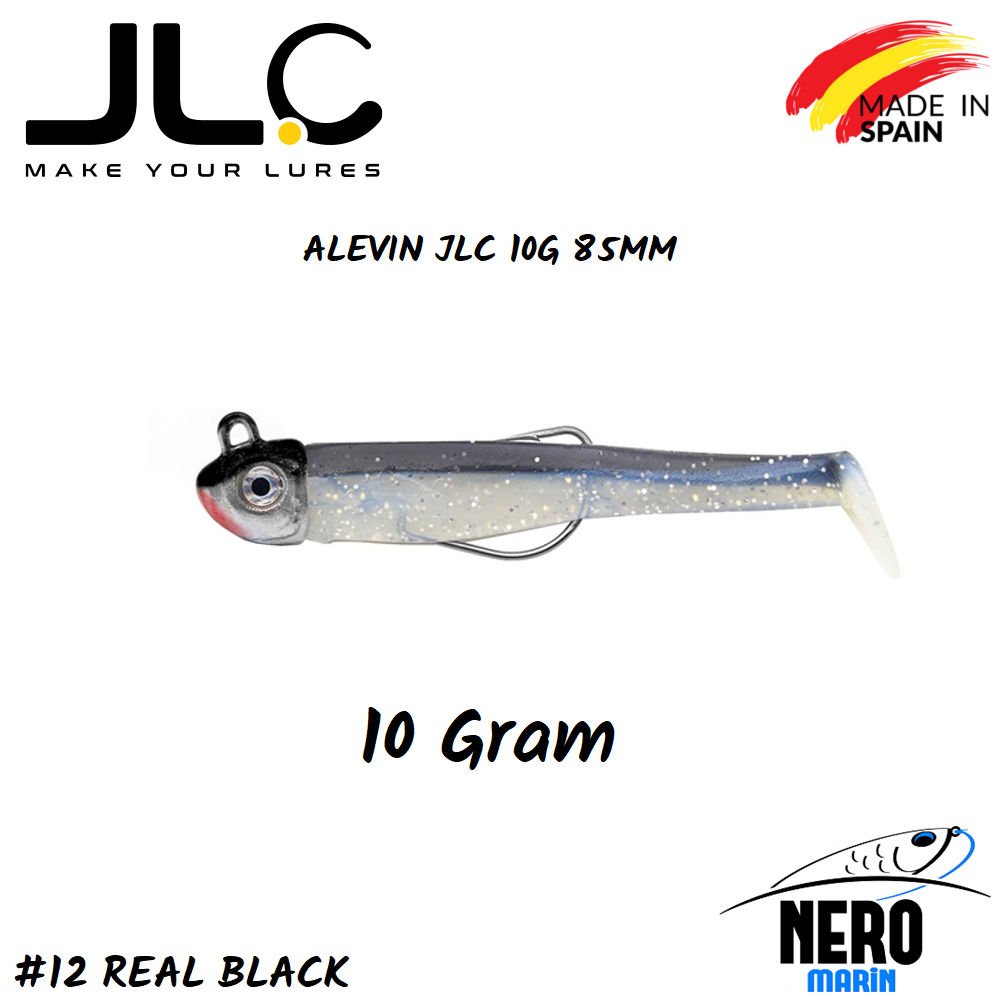 JLC Alevin Silikon Balık 10gr. Kafa 85mm Vücut #12 Real Black