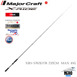 MC X-Ride XRS-S762E/TR Tiprun Sübye Kamış Spinning Model 2 Eşit Parça  232cm  Max 45g