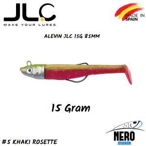 JLC Alevin Silikon Balık 15gr. Kafa 85mm Vücut #5 Khaki Rosette