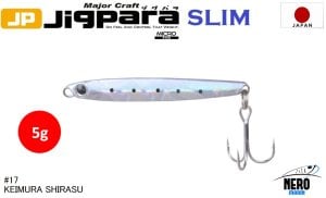 MC Jigrapa Micro Slim JPMSL-5gr #17 Keimura(UV) Shirasu