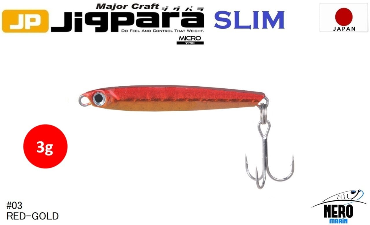 MC Jigrapa Micro Slim JPMSL-3gr #03 Red Gold