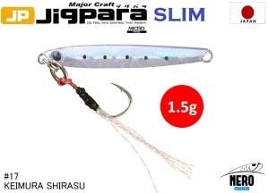 MC Jigrapa Micro Slim JPMSL-1.5gr #17 Keimura(UV) Shirasu