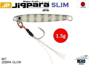 MC Jigrapa Micro Slim JPMSL-1.5gr #07 Zebra Glow