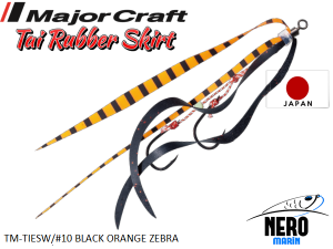 MC Tai Rubber İğneli Yedek Etek TM-TIESW/#010 Black/Orange Zebra