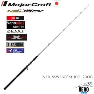 MC NP-Jack NJB-55/5 Jigging Kamış Bit Casting Model 167cm 100-200g