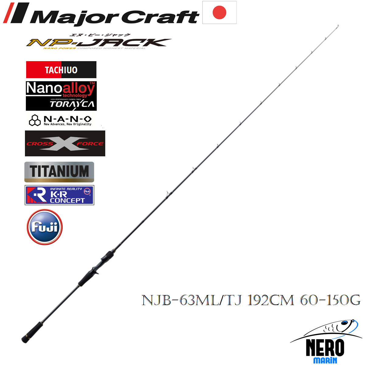 MC NP-Jack NJB-63ML/TJ Cutlass Jigging Kamış 192cm 60-150g