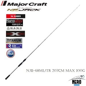 MC NP-Jack NJB-68ML/TR Tai Rubber Kamış Tub. Uç. 207cm Max 100g