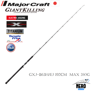 MC New Giant Killing GXJ-B63H/EJ Electric Jig Kamış Tek Prça 192cm Max 350g