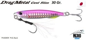 Drag Metal Cast Slim Jig 30gr. PHA0009 / Pink BAck