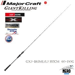 MC New Giant Killing GXJ-B63ML/LJ Light Jigging Kamış 192cm 60-150g