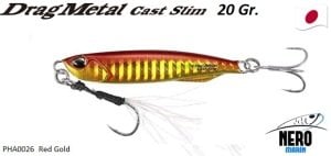 Drag Metal Cast Slim Jig 20gr. PHA0026 / Red Gold