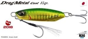 Drag Metal Cast Jig 15Gr. PHA0055 / Green Gold