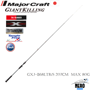 MC New Giant Killing GXJ-B68LTR/S Tai Rubber Kamış 207cm Max 80g