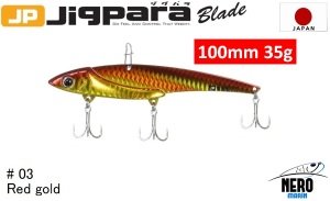 MC Jigpara Blade JPB  100mm-35gr #03 Red Gold