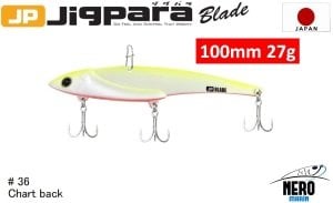 MC Jigpara Blade JPB  100mm-27gr #36 Chart Back