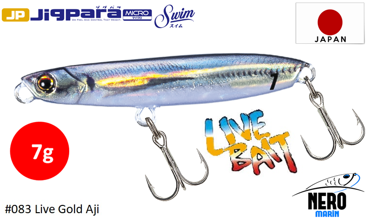 MC Jigpara Micro Swim JPMSW-7 #83 Live Gold Aji