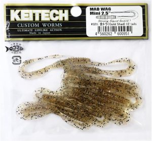 Keitech Mad Wag Mini 2.5'' #321 Gold Shad