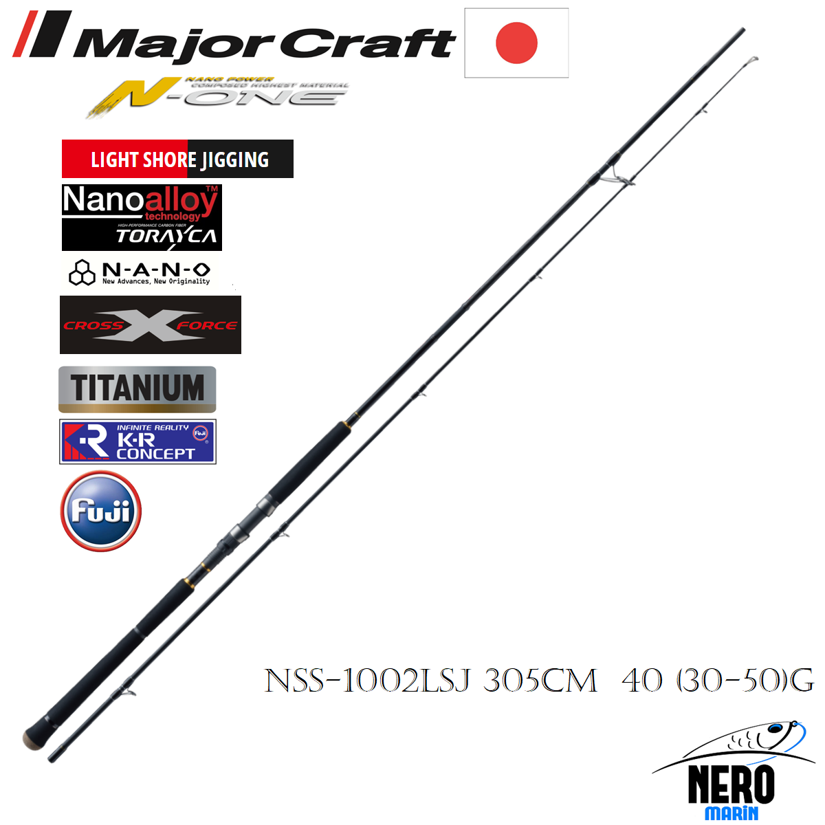 MC N-One NSS-1002LSJ Light Shore Jigging Kamış 305cm 40 (30-50)g