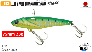 MC Jigpara Blade JPB  75mm-23gr #11 Green Gold