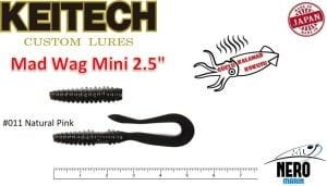 Keitech Mad Wag Mini 2.5'' #001 Black