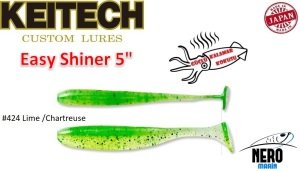 Keitech Easy Shiner 5'' #424 Lime /Chartreuse