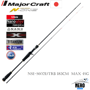 MC N-One NSE-S602E/TRB Kalamar Kamışı Bait Casting Model 183cm Max 45g