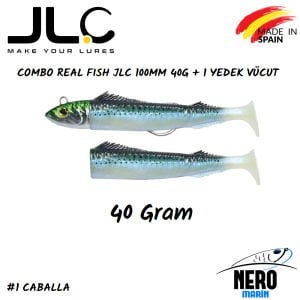 JLC Real Fish Combo 40gr. Kafa 100mm Vücut + 1 Yedek Vücut #1 Caballa