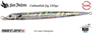 Sea Falcon Cutlass Fish Jig 230gr. 03 Lazer Holo