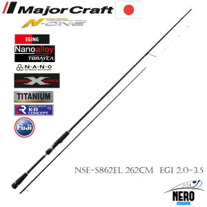 MC N-One NSE-S862EL Eging Spin Kamış Solid Uç 262cm EGI 2.0-3.5