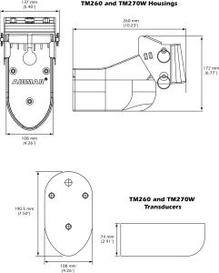 Airmar TM265 LH Chirp Ayna 1Kw