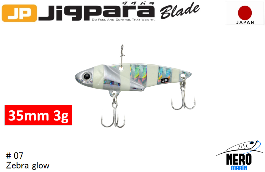 MC Jigpara Blade JPB 35mm-3gr #07 Zebra Glow