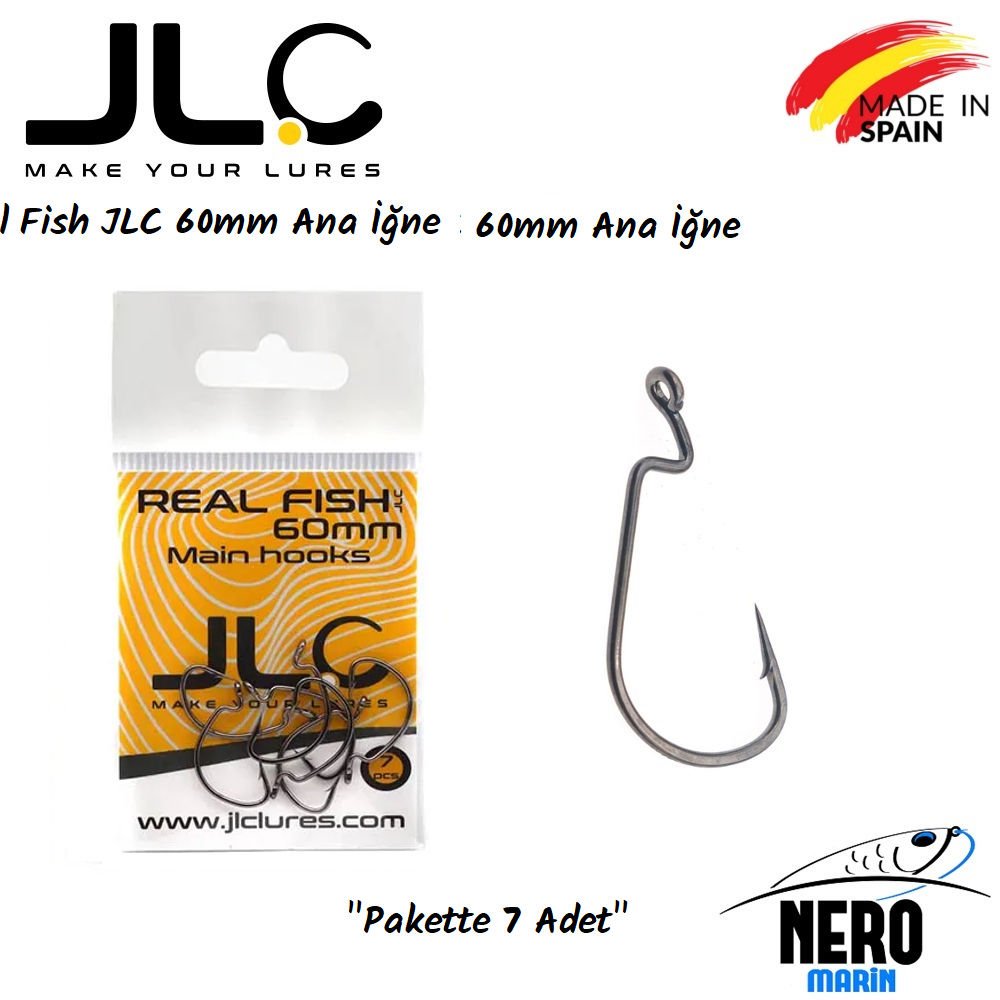 JLC Real Fish 60mm Ana İğne 7 adet / paket