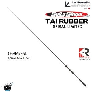 Tailwalk SSD Tai Rubber Full Solid Spiral C69M/FSL 2,06mt. / Max. 210gr.