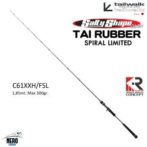 Tailwalk SSD Tai Rubber Full Solid Spiral C61XXH/FSL 1,85mt. / Max. 300gr.