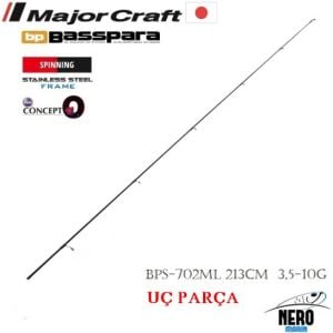 MC Basspara Spin Kamış 2 Eşit Parça BPS-702ML 213cm 3,5-10g UÇ PARÇA