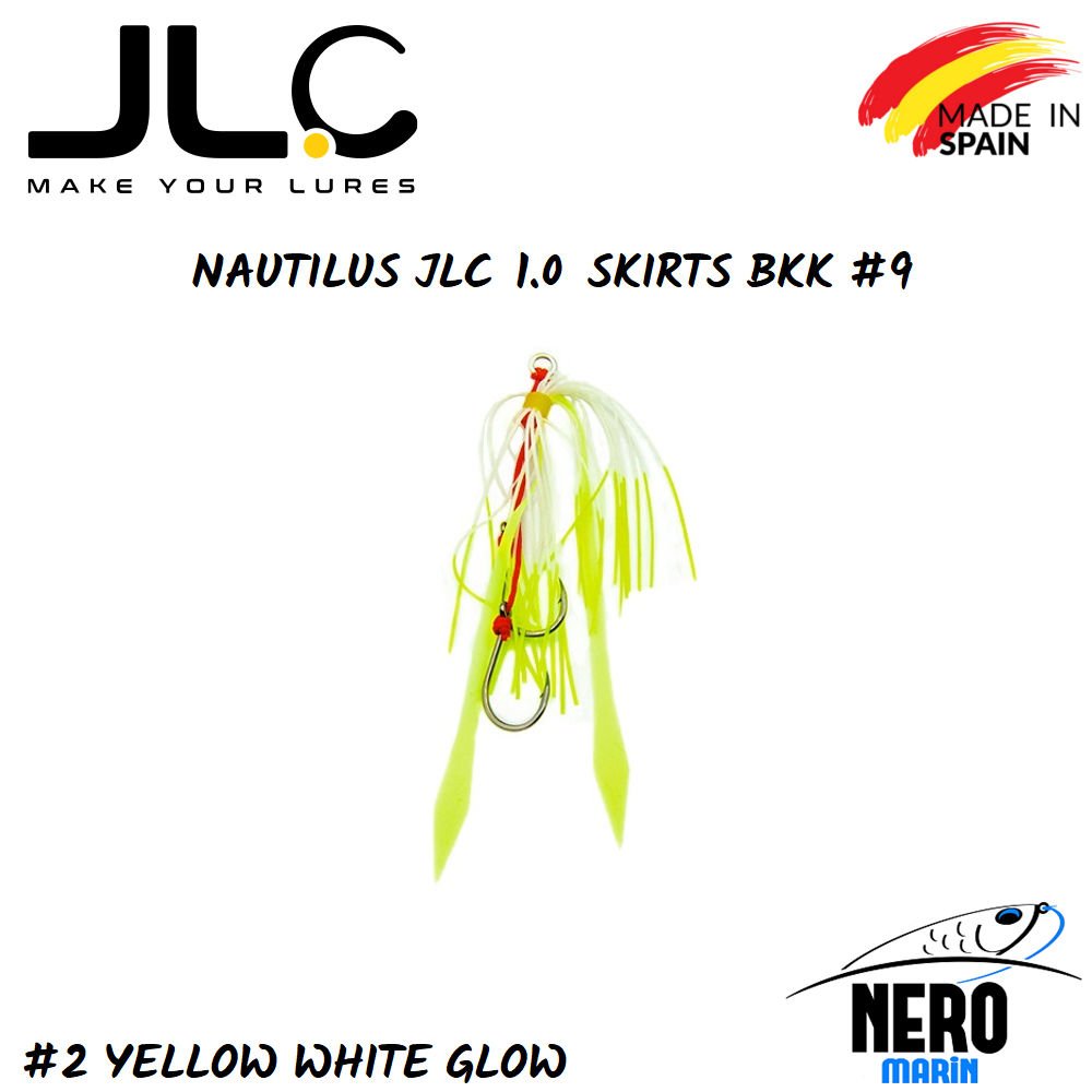 JLC Nautilus 1.0 Tai Rubber Yedek Etek BKK #9 İğne #2 Yellow White Glow