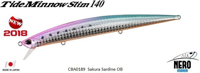 Tide Minnow Slim 140 CBA0189 / Sakura Sardine OB