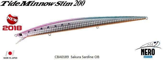 Tide Minnow Slim 200  CBA0189 / Sakura Sardine OB