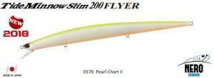Tide Minnow Slim Flyer 200  ACC0170 / Pearl Chart II