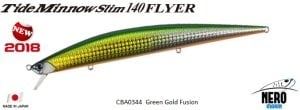 Tide Minnow Slim Flyer 140 CBA0344 / Green Gold Fusion