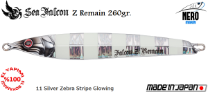 Z Remain 260 Gr.	11	Silver Zebra Stripe Glowing