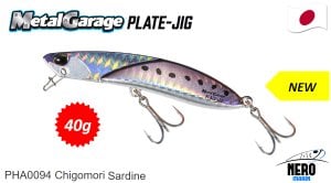 Duo Metal Garage Plate Jig 40gr. PHA0094 Chigomari Sardine