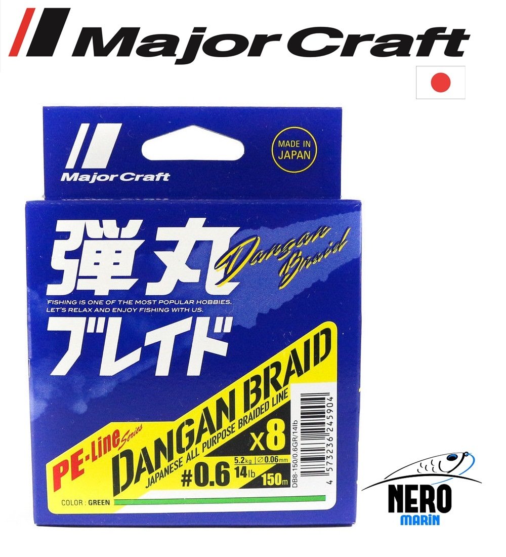 MC Dangan Braid İp DB8 PE 0.6/0.06mm/14Lb/5.2kg/150 metre