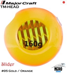 MC TM-Head Slider Tai Rubber Jig 160g #05 Gold Orange