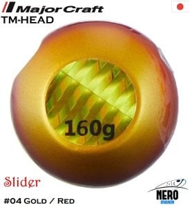 MC TM-Head Slider Tai Rubber Jig 160g #04 Gold Red