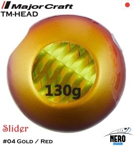 MC TM-Head Slider Tai Rubber Jig 130g #04 Gold Red