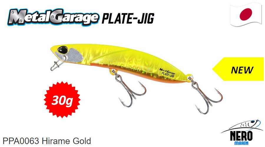 Duo Metal Garage Plate Jig 30gr. PPA0063 Hirame Gold